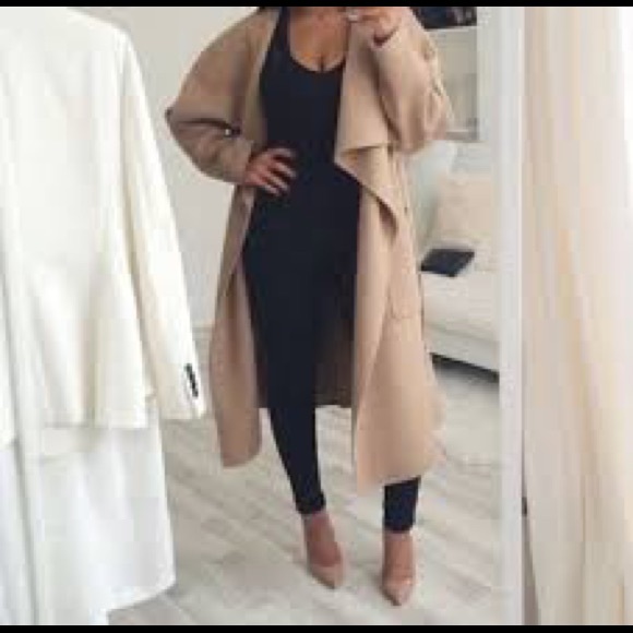 Zara handmade wool waterfall coat - Picture 3 of 5